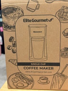 BNIX Elite Gourmet single cup coffee maker includes travel mug stainless